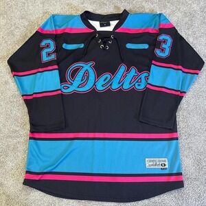 Kinetic Custom Deltas Sneaky Blue Black Pink Jersey Medium Graphic Streetwear